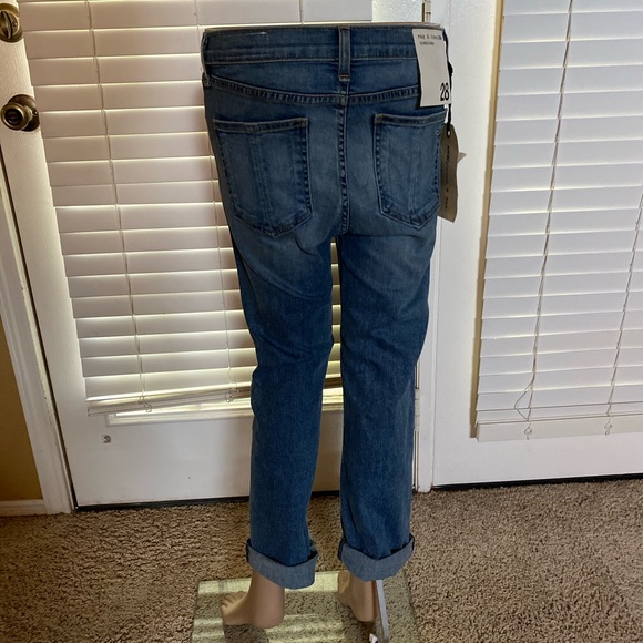 Rag & Bone New York Jeans 10 Inch Crop Cropped Medium Light Wash Denim Sz 28 NWT - Picture 4 of 12
